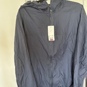 Uniqlo Men's Blue Windbreaker Jacket